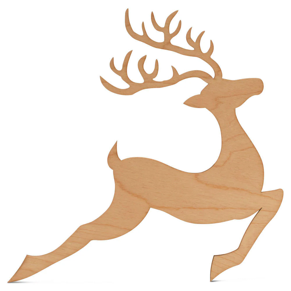Running Reindeer Cutout