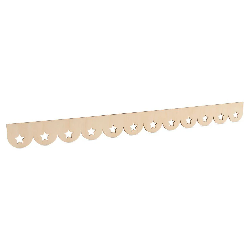Scalloped Shelf Edge Trim, Star Design - Image 2