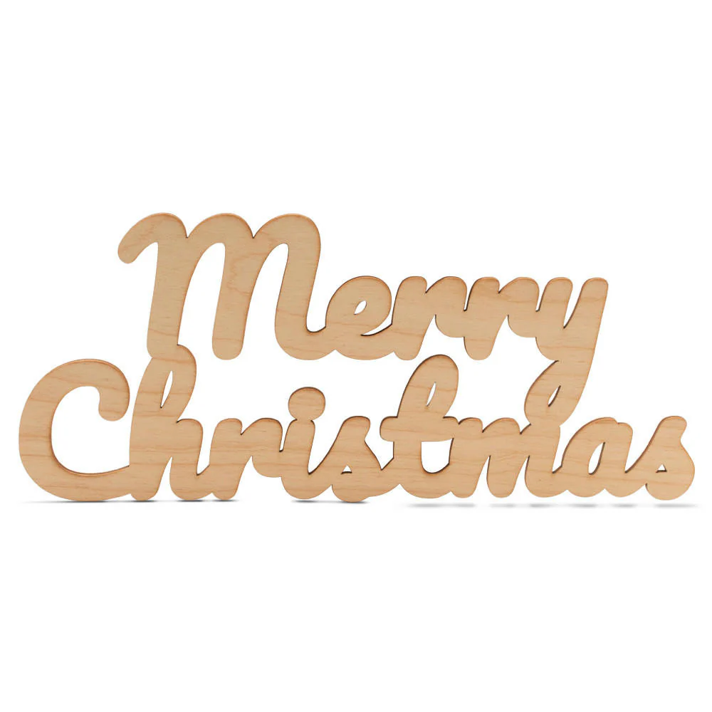 Script “Merry Christmas” Cutout