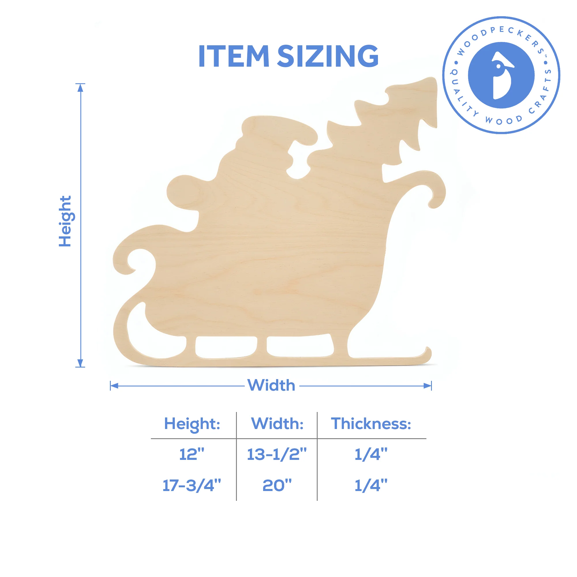 Sleigh and Santa Cutout (12"- 17") - Image 4