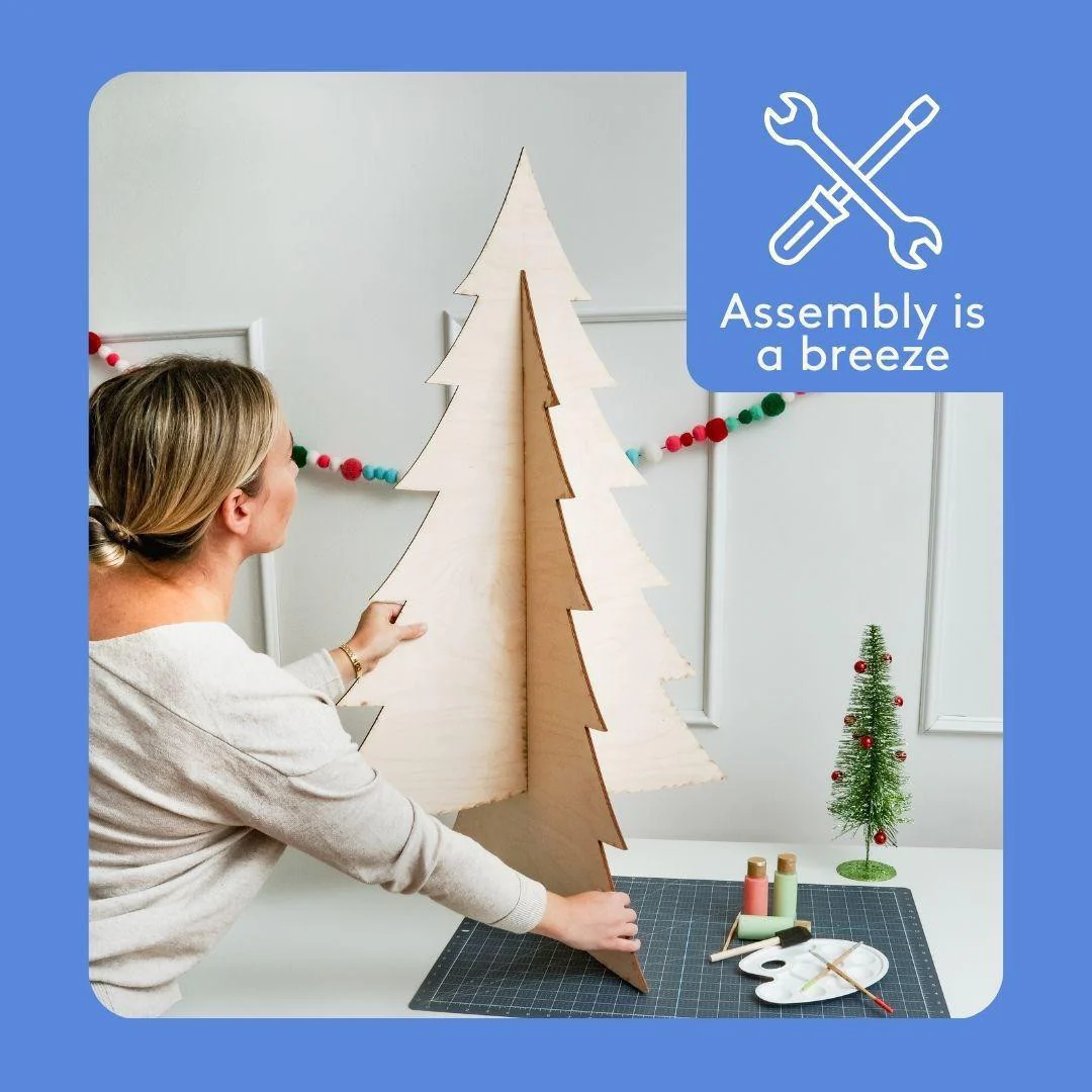 Slotted Christmas Tree with Star - Image 4