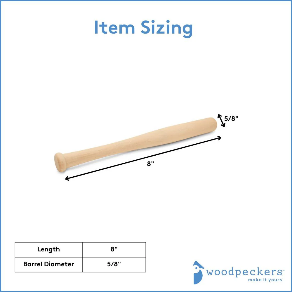 Small Baseball Bat, 8” - Image 3
