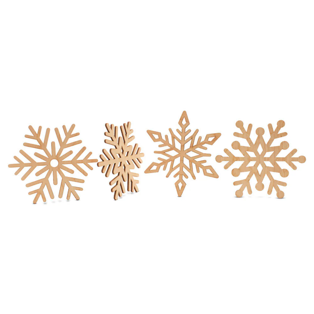 Snowflake Cutouts, Set of 4