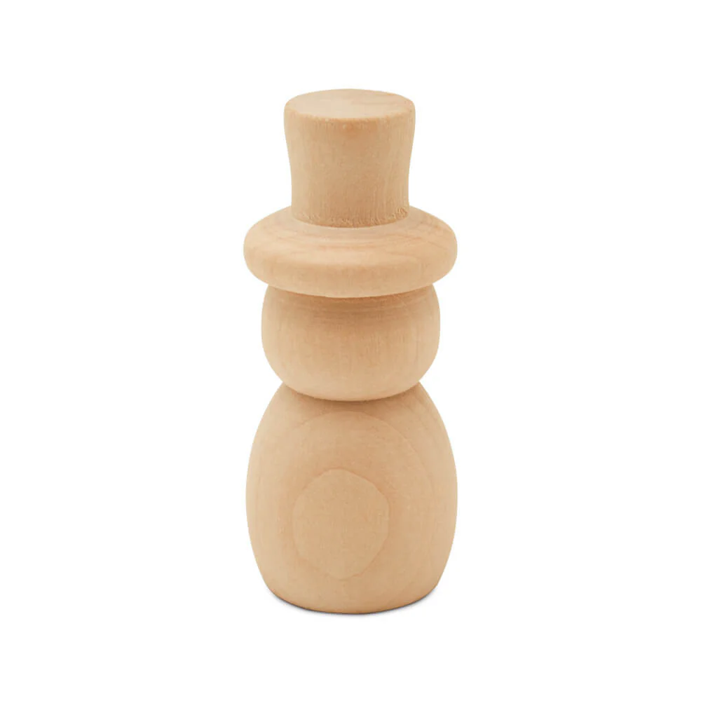 Snowman Small, 2-5/8", with Flat Hat