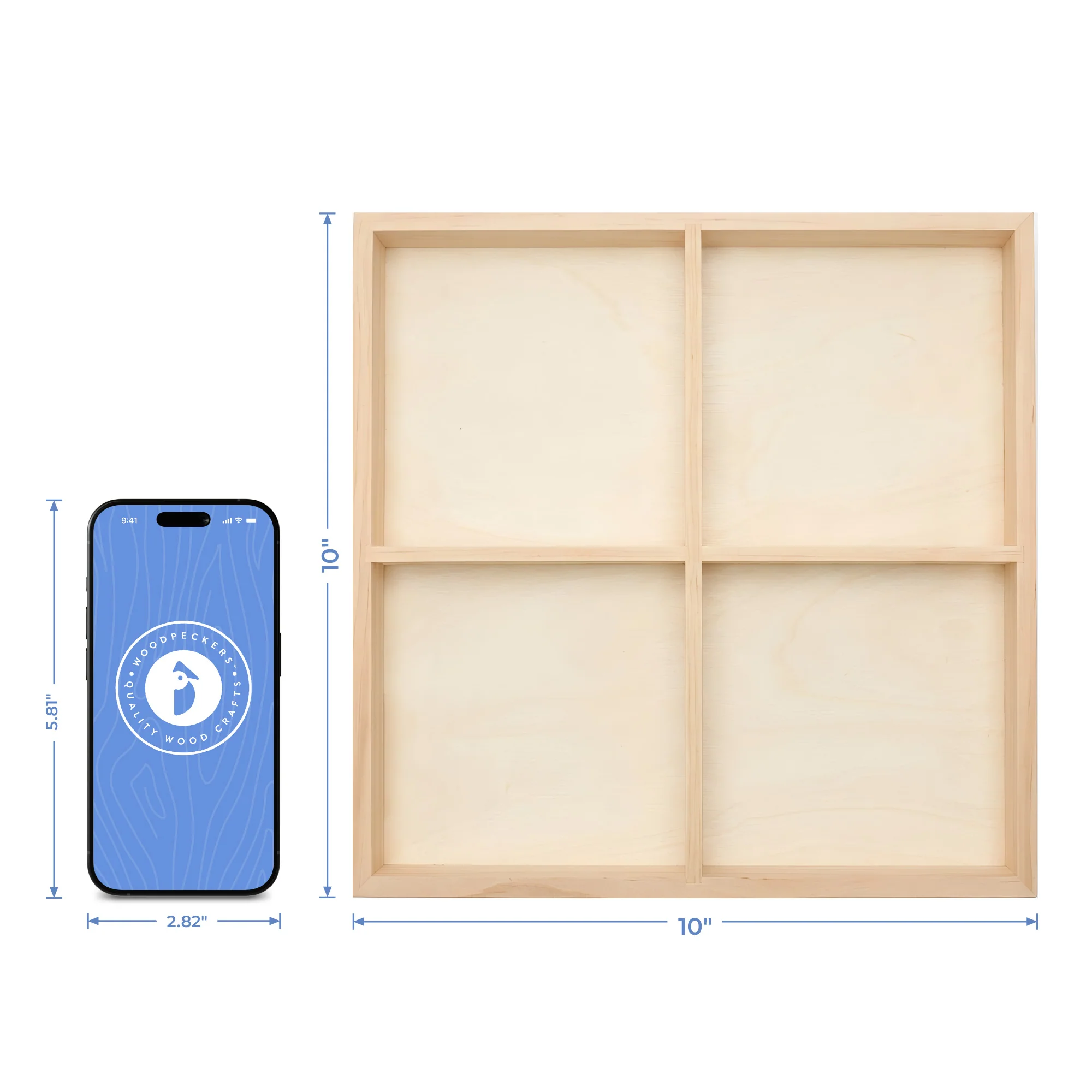 10 x 10 Square 4-Section Tray - Image 4