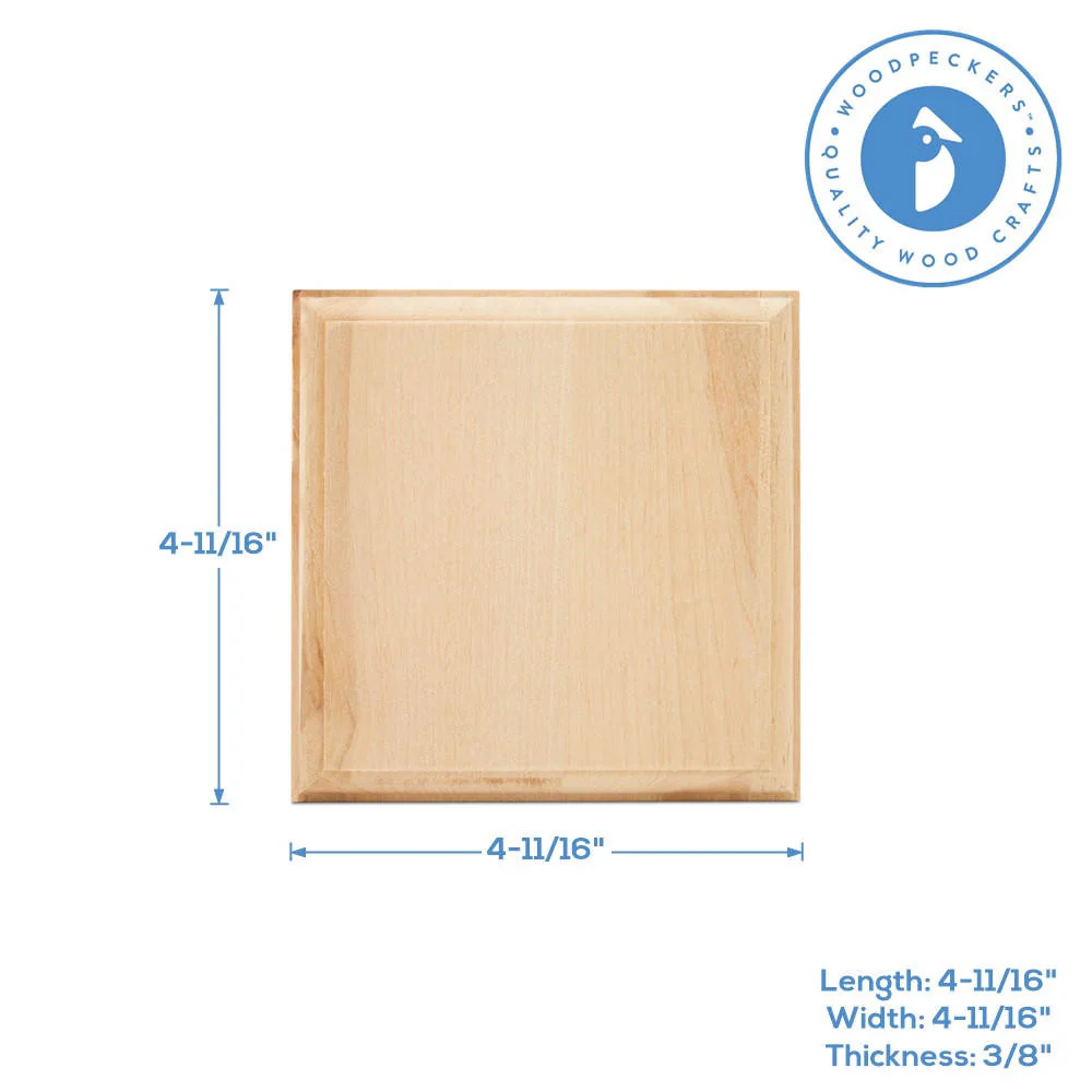 Square Wood Coaster 4.7” - Image 3