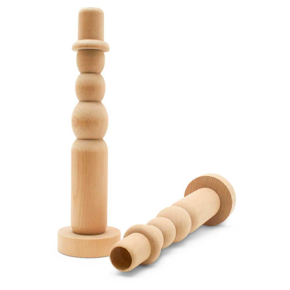 Tall Snowman Candlestick, 10-1/4" - Image 2