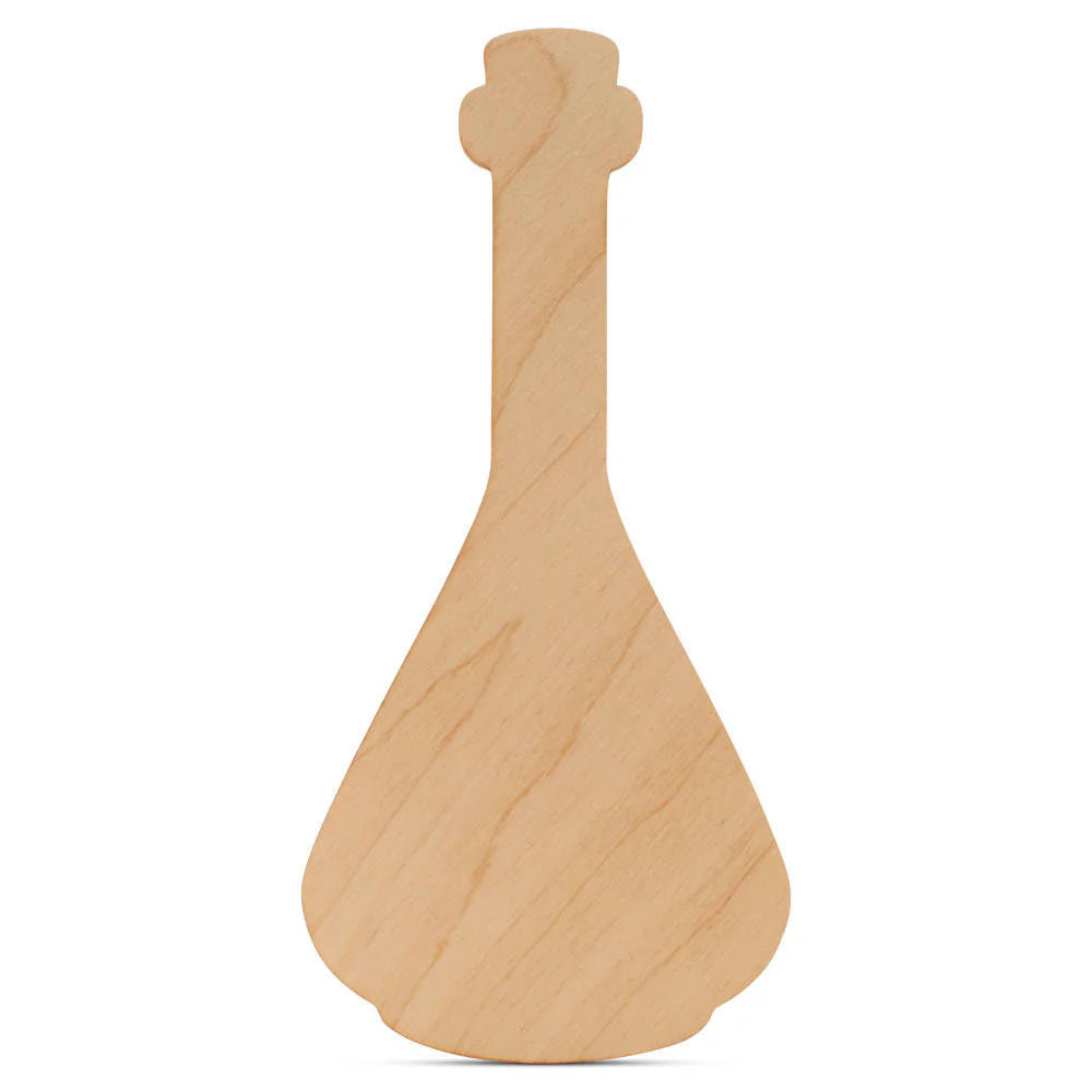 Tall Wood Potion Bottle Cutout, 10”