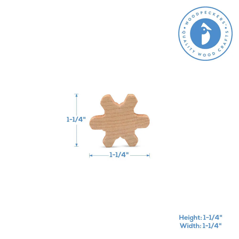 Tiny Snowflake Cutout, 1-1/4" - Image 6