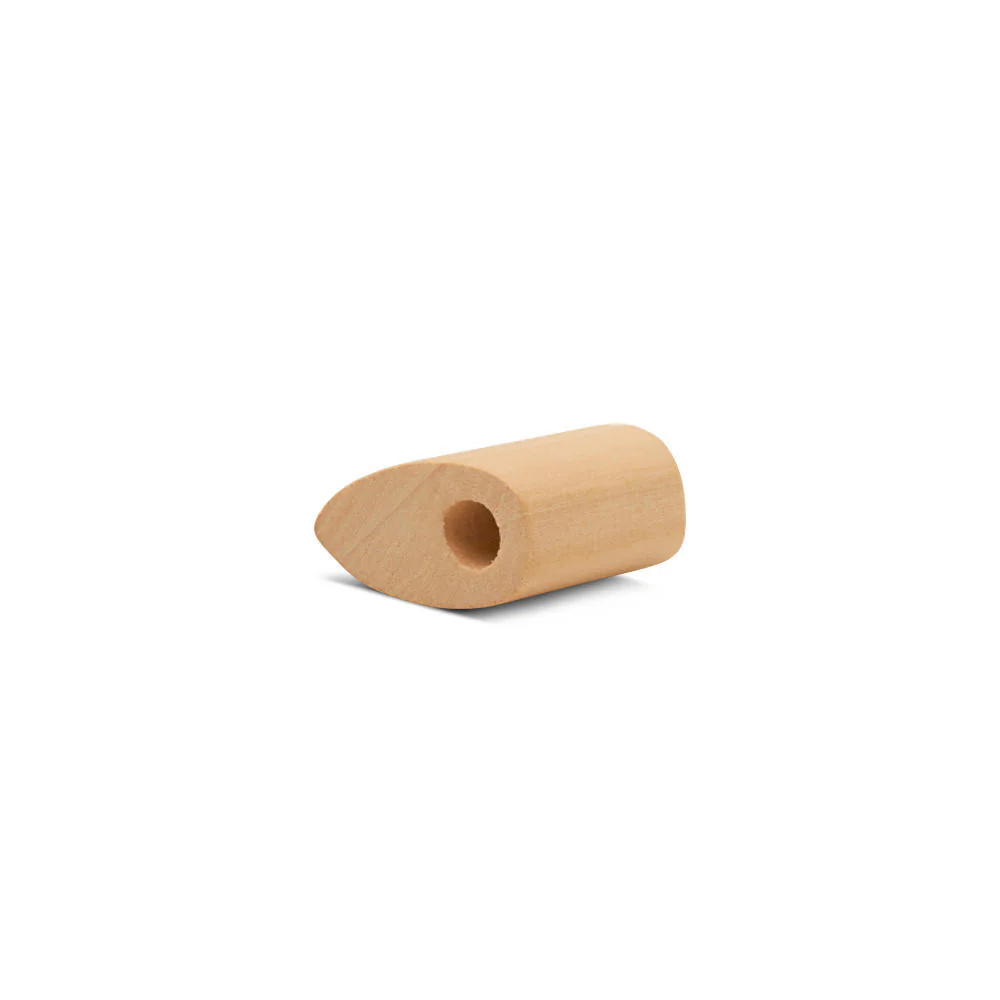 Trapezoid Wood Bead, 1”