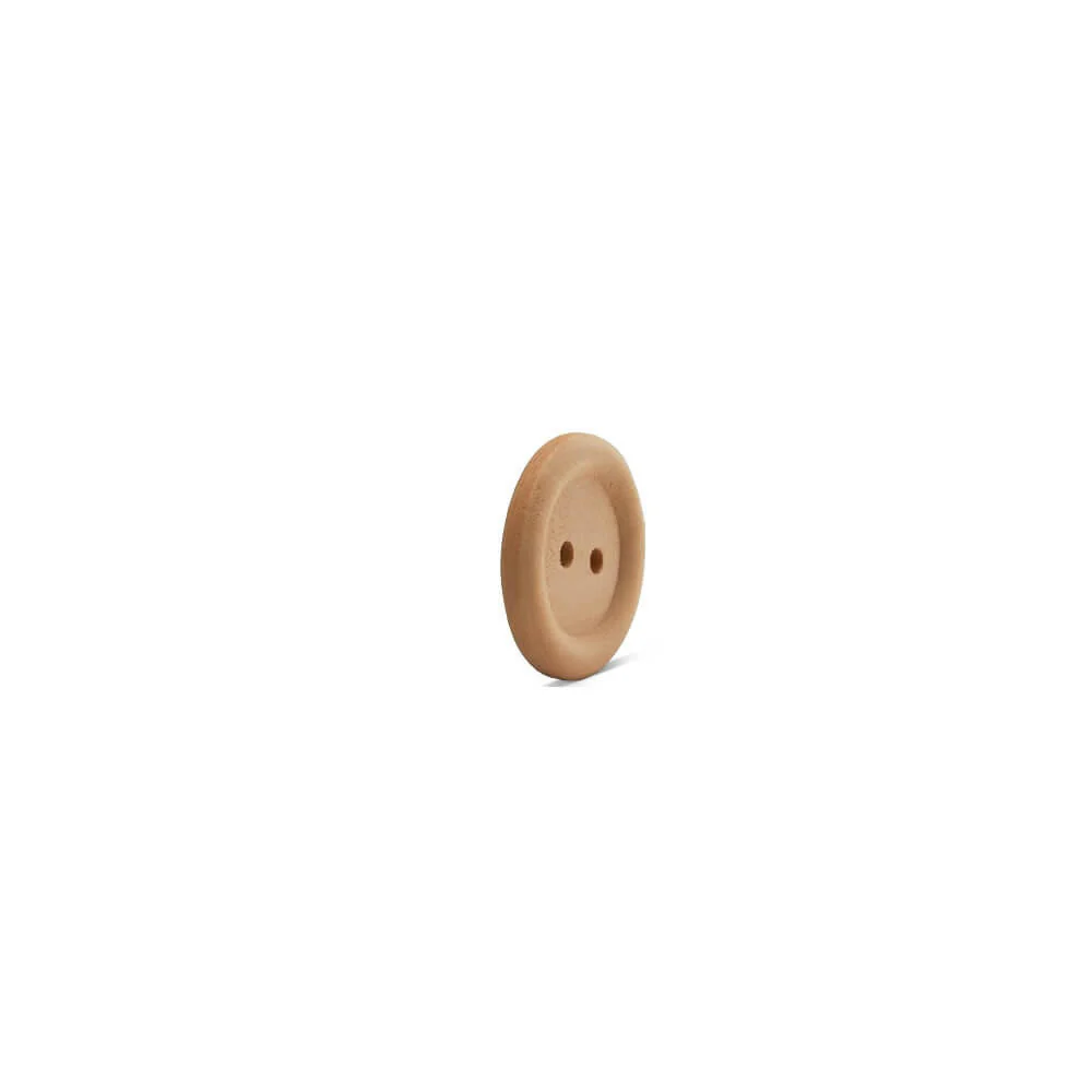 Unfinished Wood Button, 3/4" - Image 3