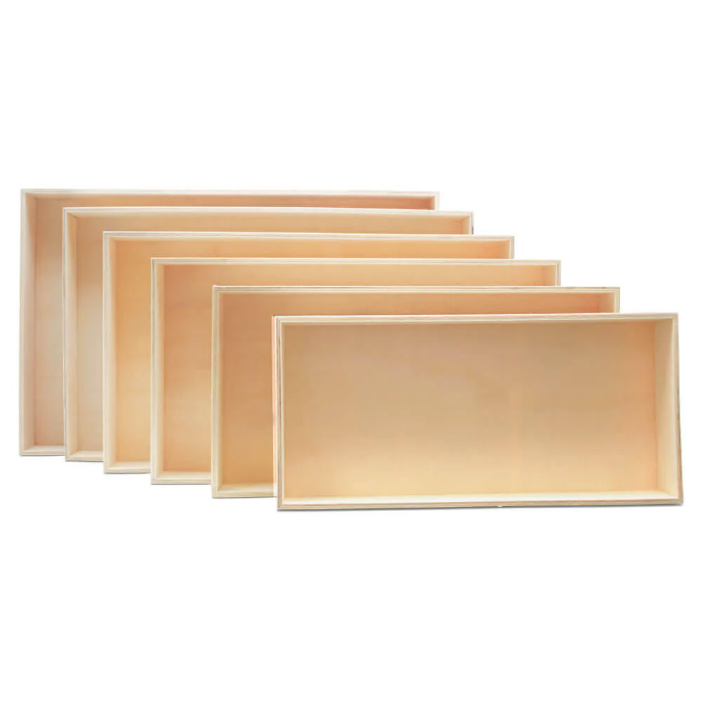 Unfinished Wood Nesting Trays, Set of 6 - Image 3
