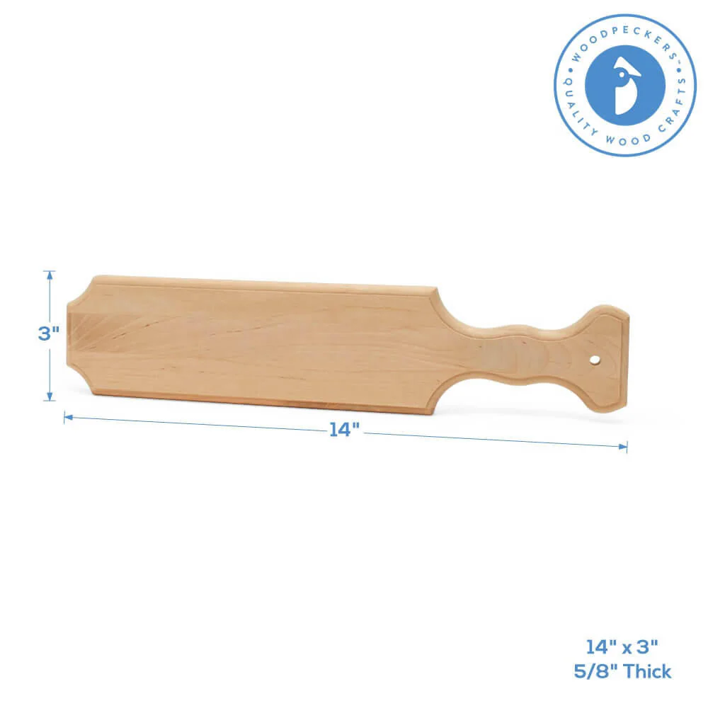 Unfinished Wood Paddle 14" - Image 5
