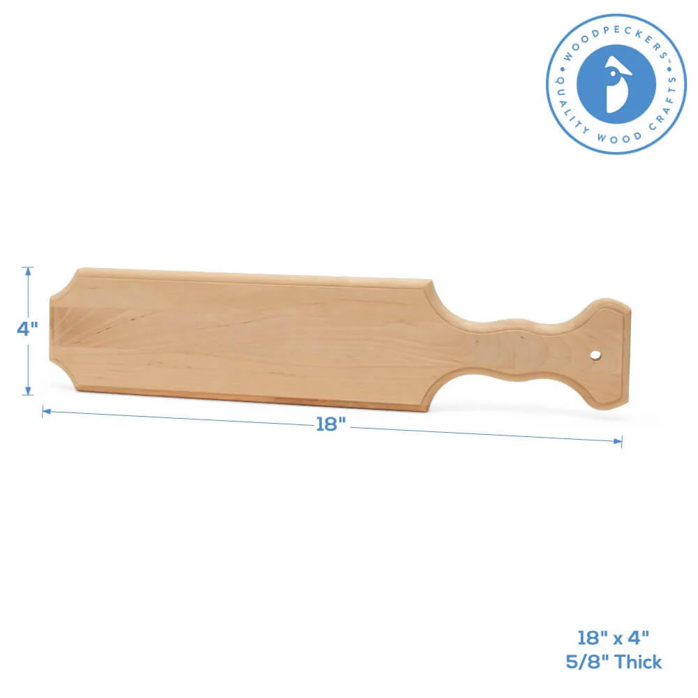Unfinished Wood Paddle 18" - Image 5