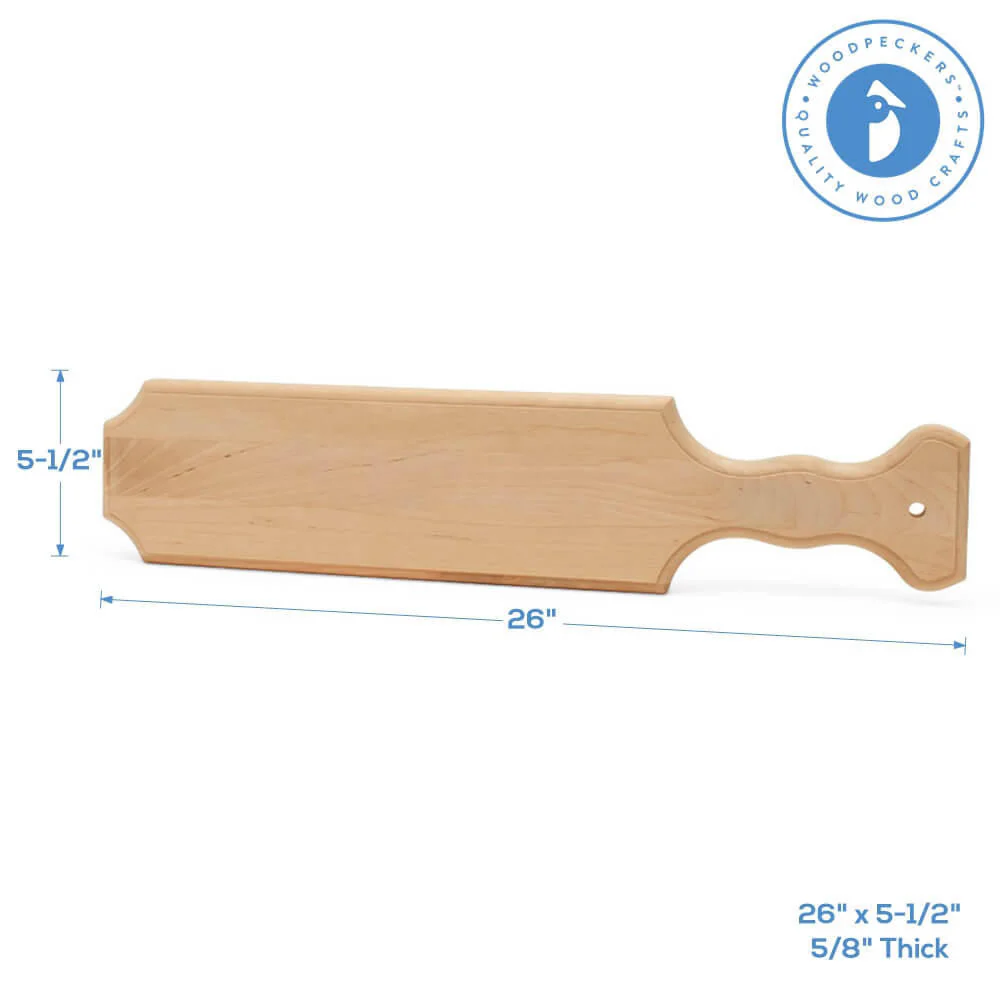 Unfinished Wood Paddle 26" - Image 5