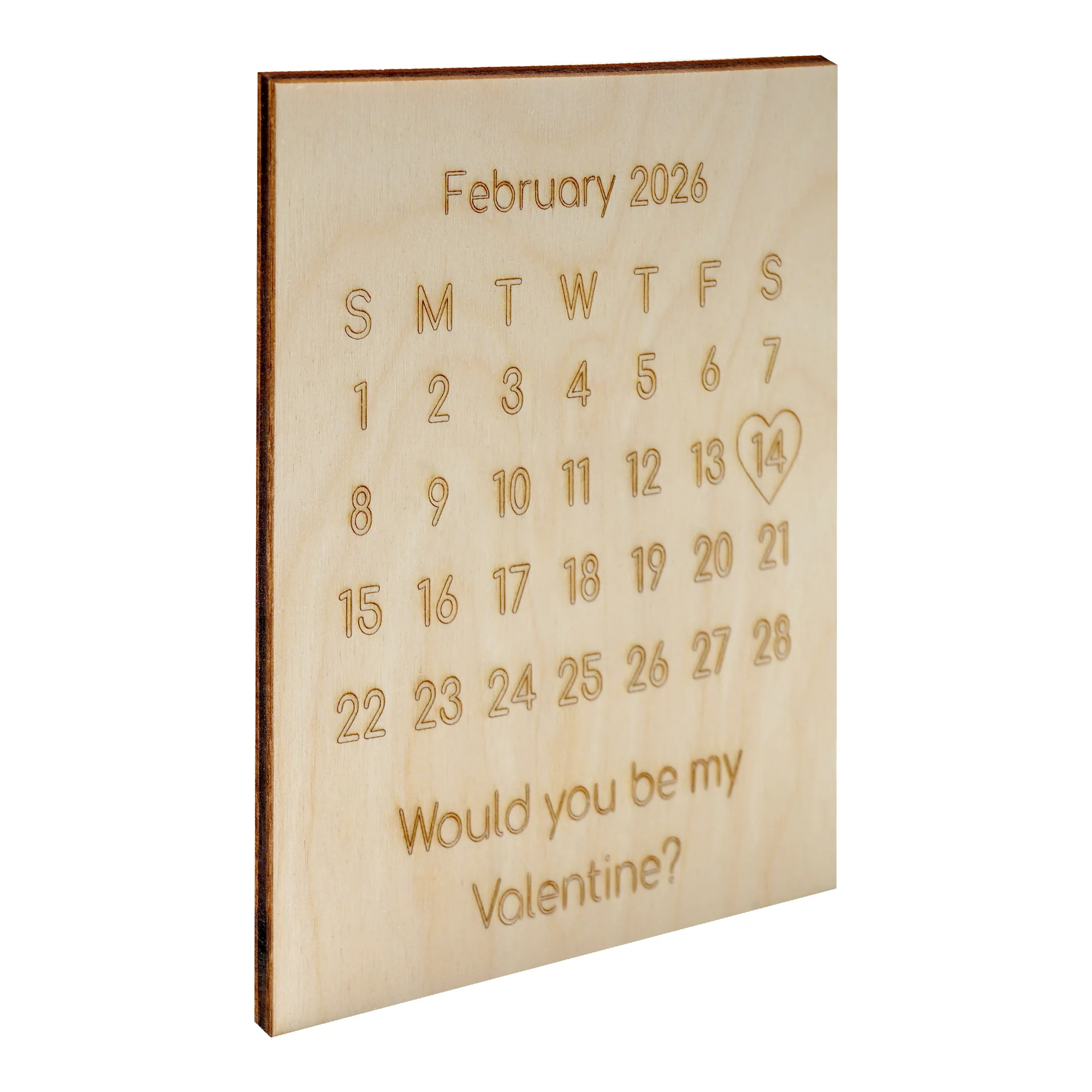 "Will You Be My Valentine” Calendar Cutout - Image 4