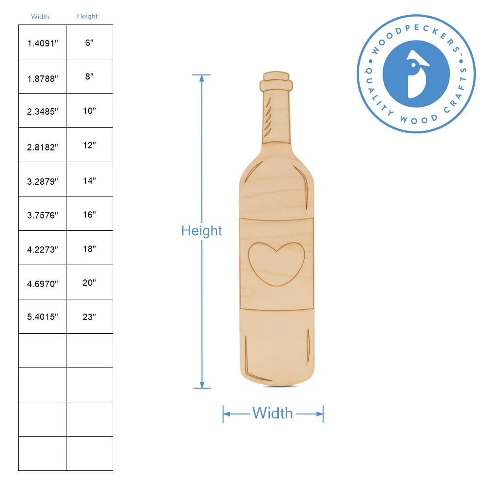 Wine Bottle with Etched Heart Cutout - Image 4