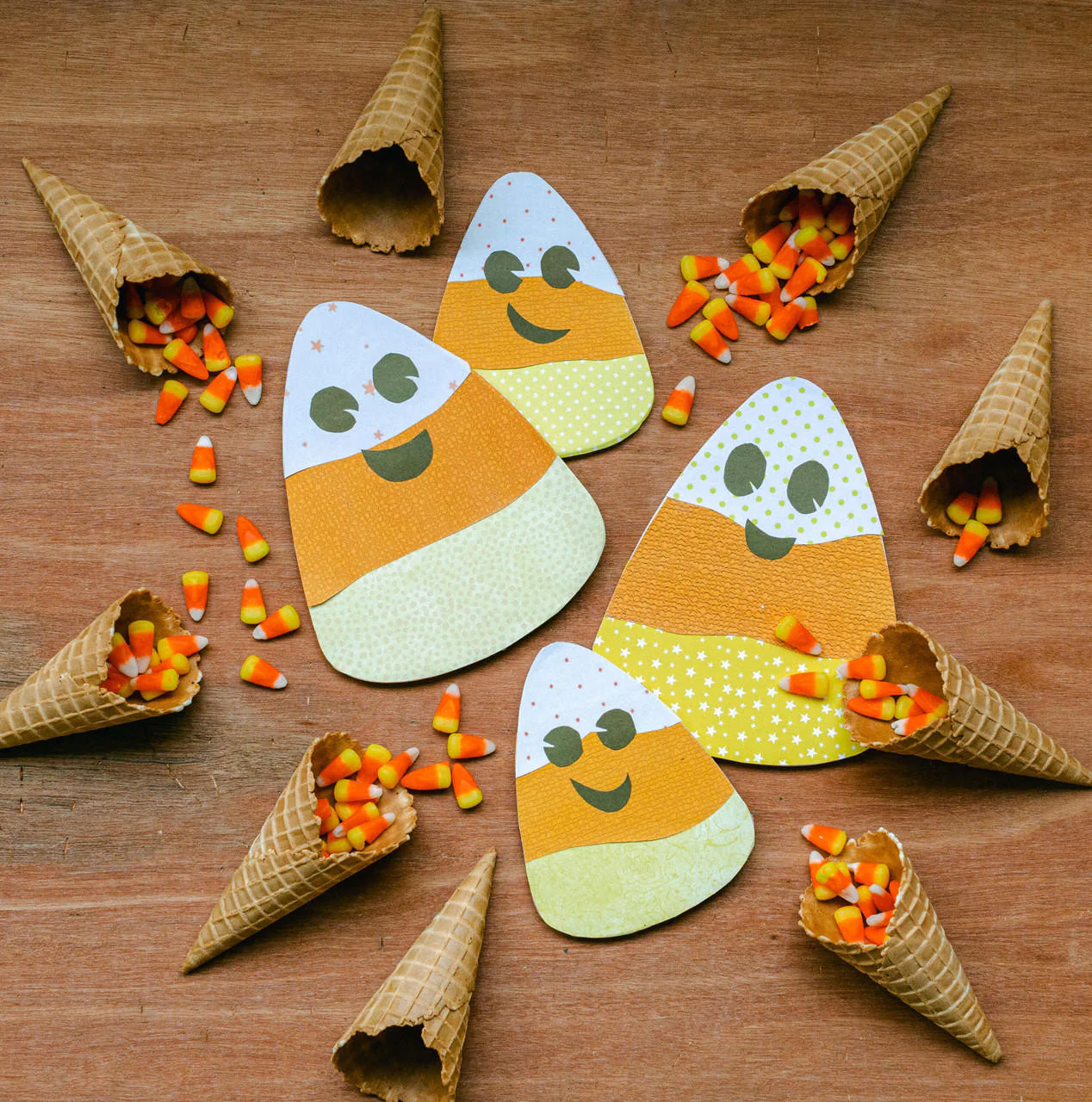 Wood Candy Corn Cutout (6"-12") - Image 2