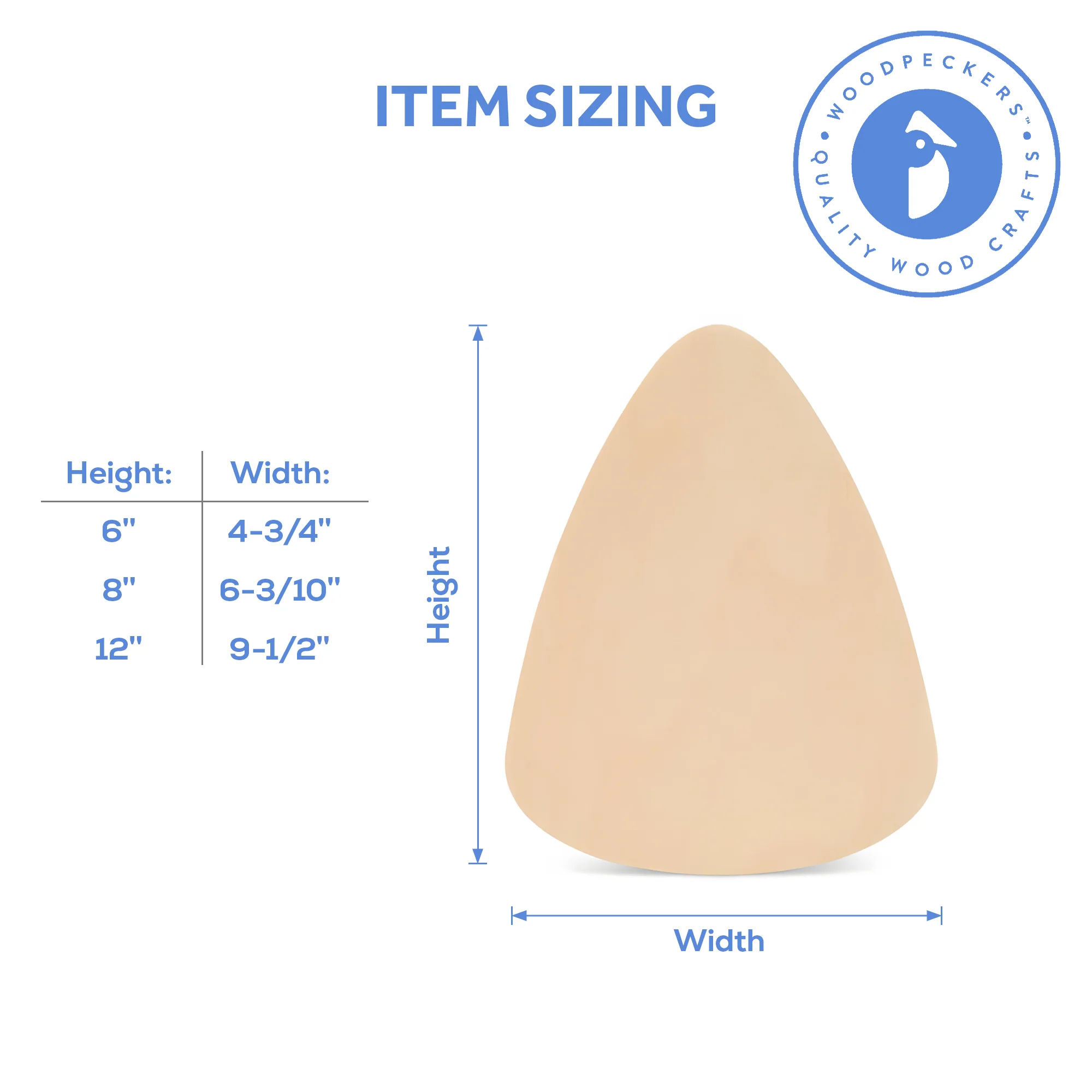 Wood Candy Corn Cutout (6"-12") - Image 5
