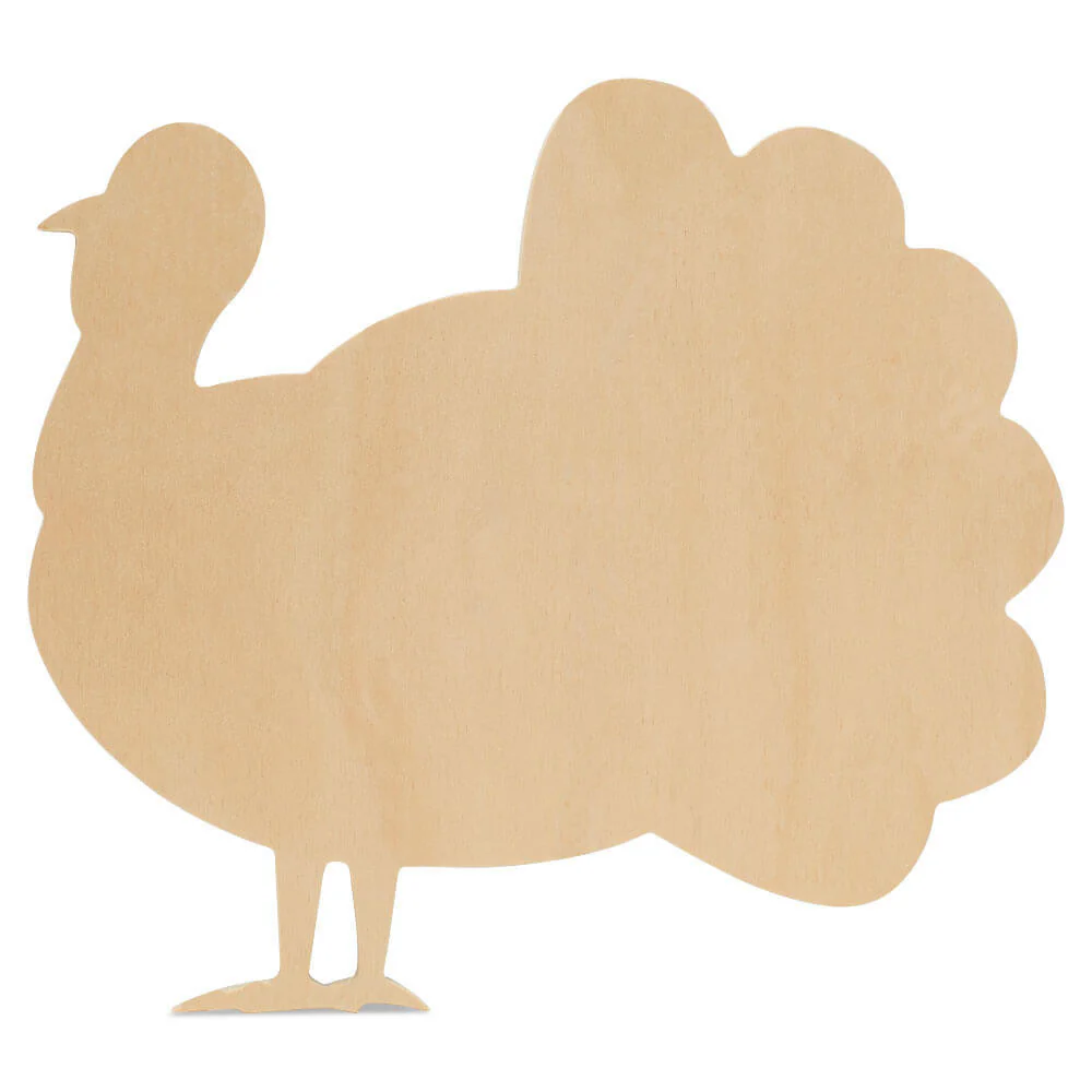 Wood Classic Turkey Cutout Large, 12" x 10.7"
