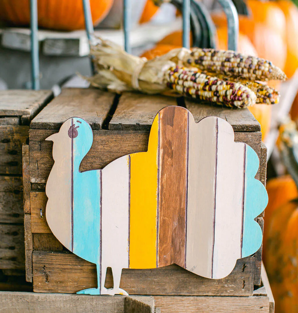 Wood Classic Turkey Cutout Large, 12" x 10.7" - Image 5