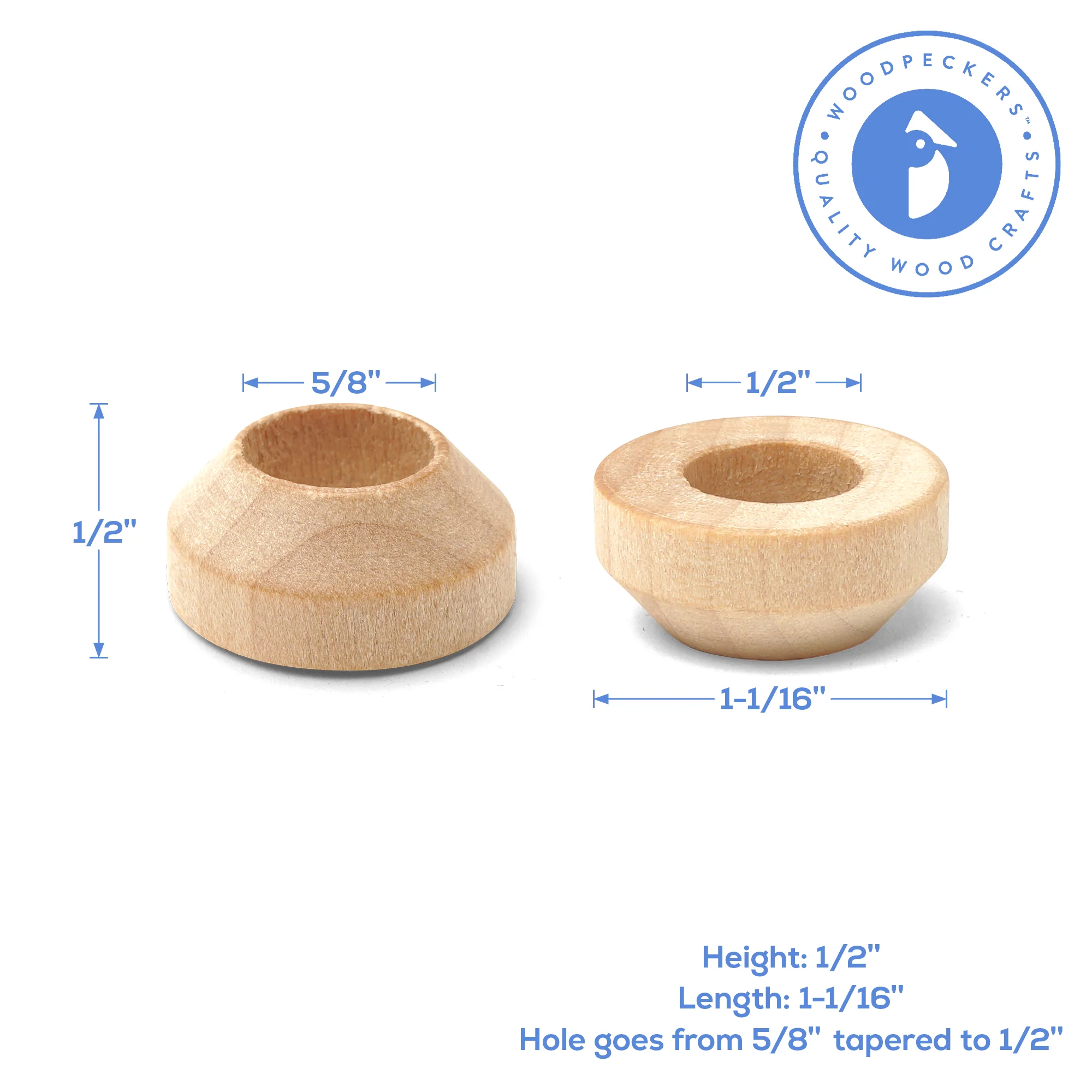 Wood Doll Pin Stand, 1" - Image 5