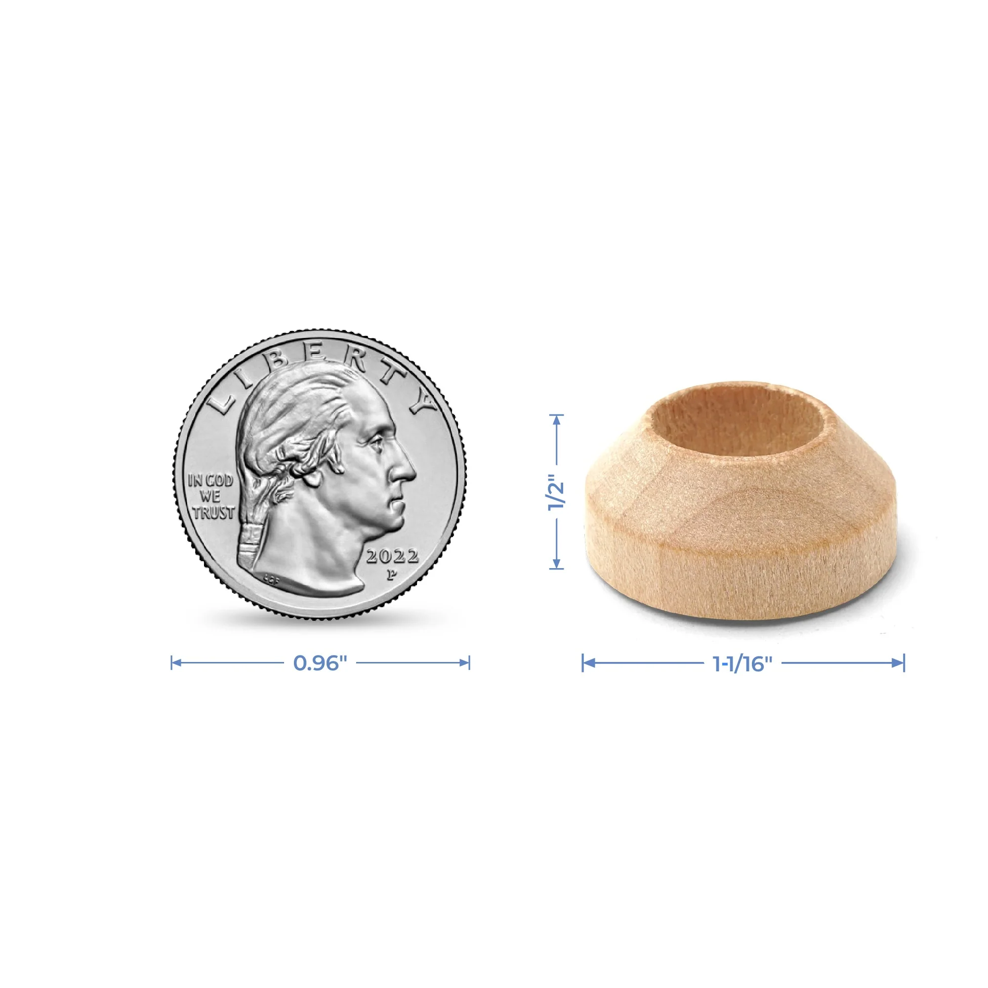 Wood Doll Pin Stand, 1" - Image 6