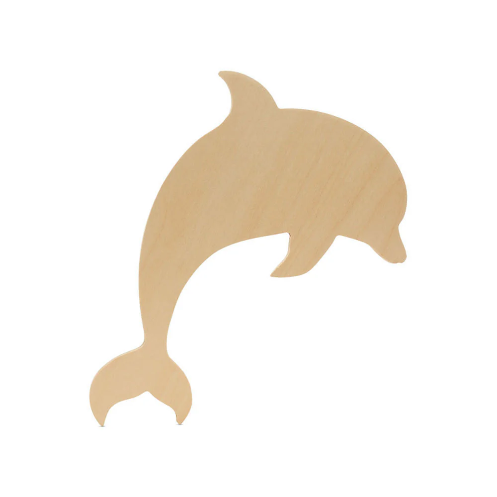 Wood Dolphin Cutout