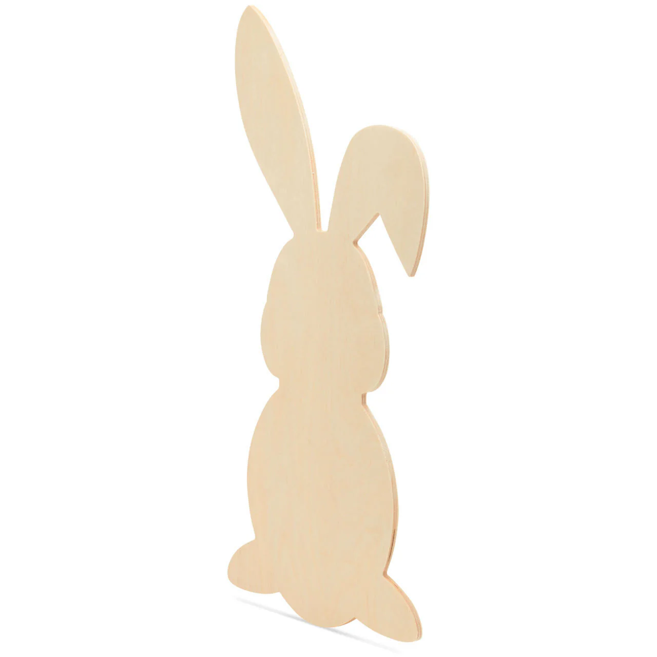 Wood Easter Bunny Cutout Small, 6" x 3" - Image 3