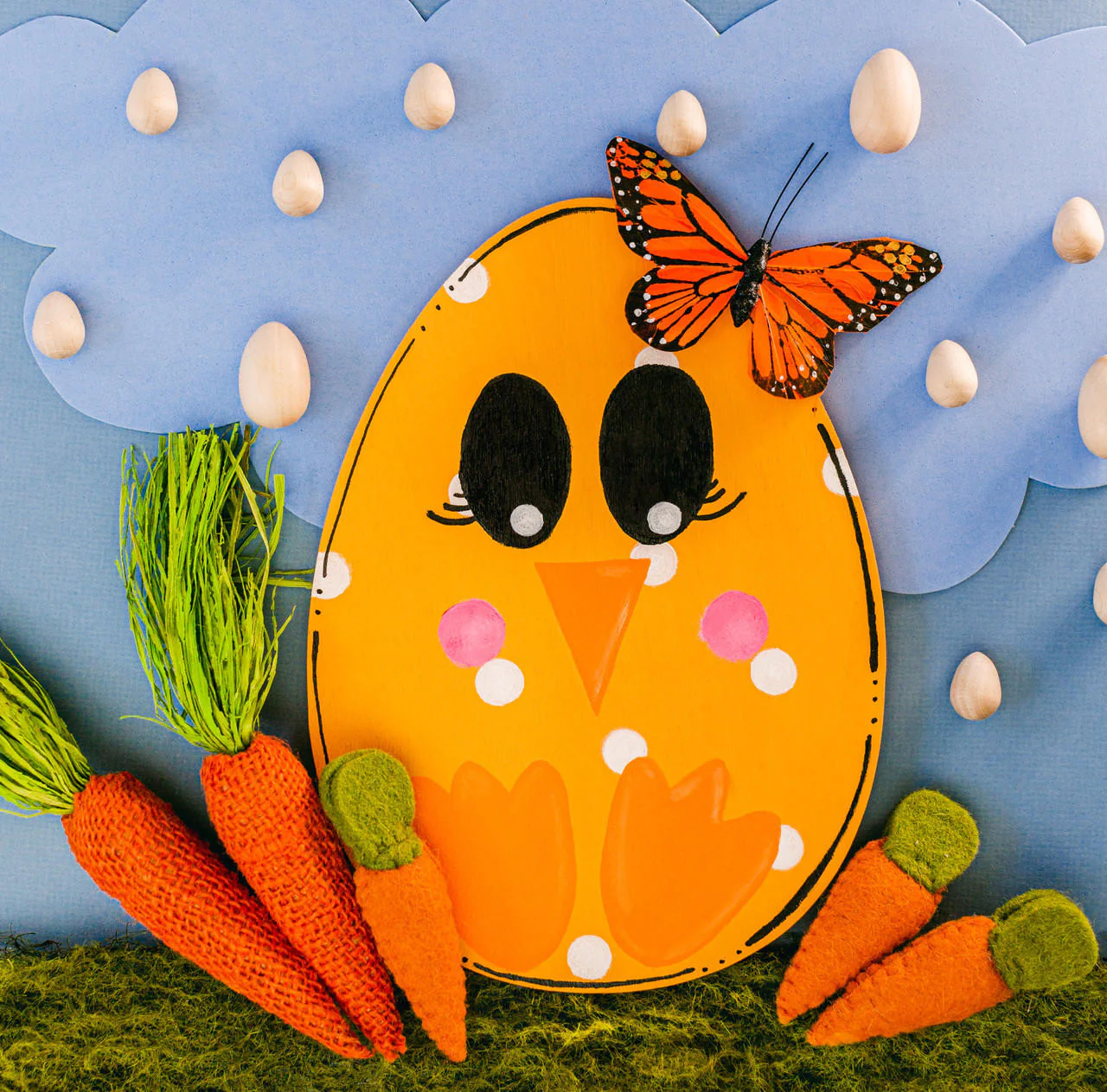 Wood Easter Egg  Cutout Jumbo, 18" x 12" - Image 2
