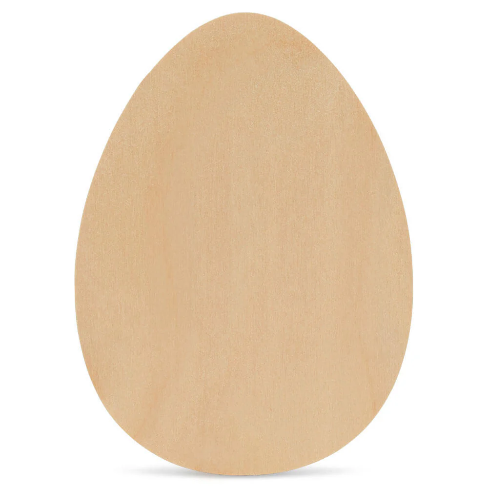 Wood Easter Egg Cutout Medium, 10" x 7.5"
