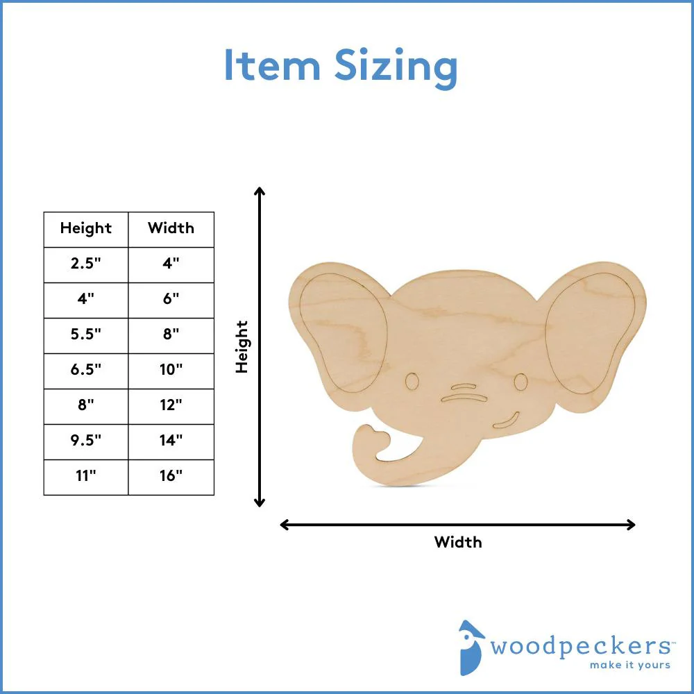 Wood Elephant Cutout - Image 4