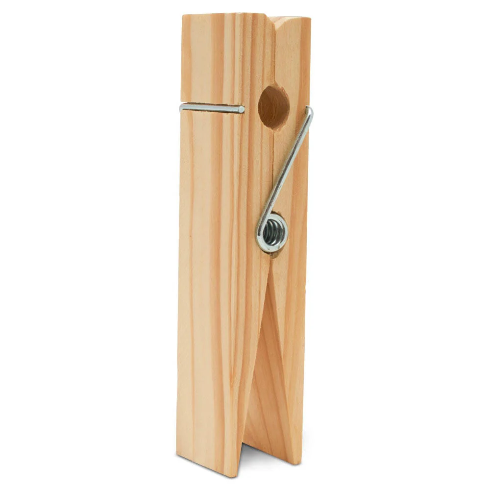 Wood Extra-Large Clothespin, 6" - Image 3