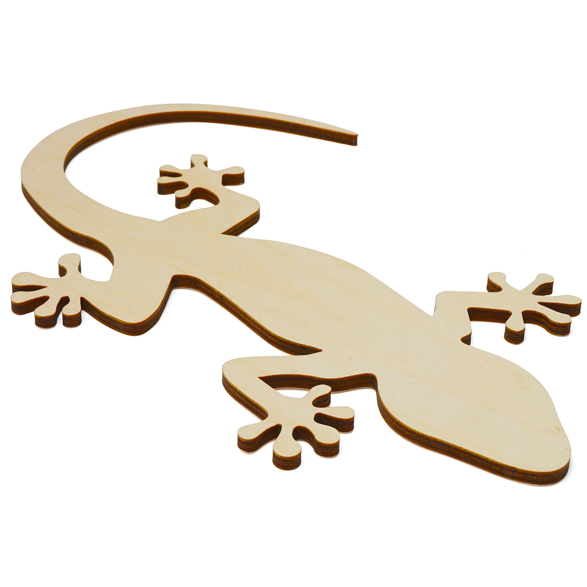 Wood Gecko Cutout, 11" x 10" - Image 3