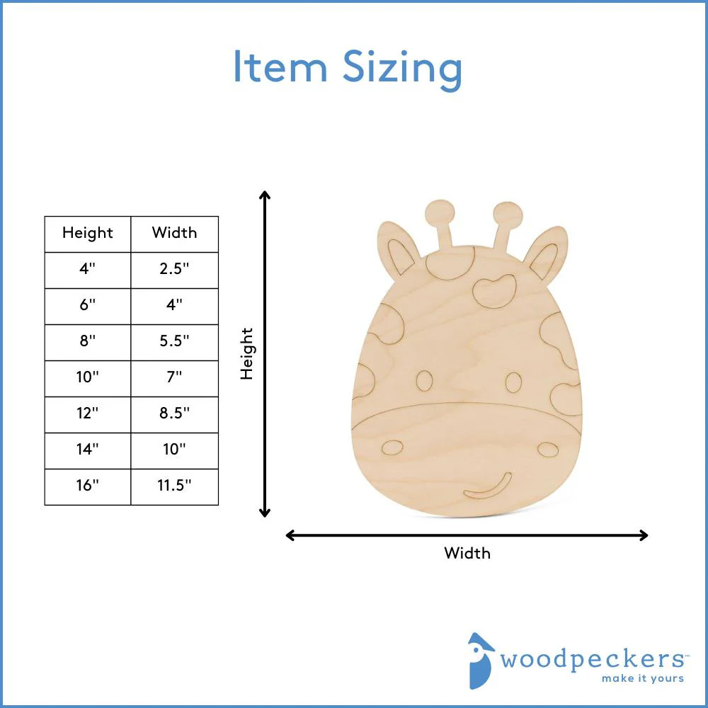 Wood Giraffe Cutout - Image 4