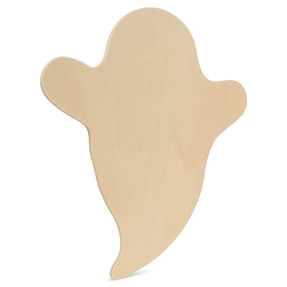 Wood Halloween Ghost Cutout, Small 8" x 7" - Image 4