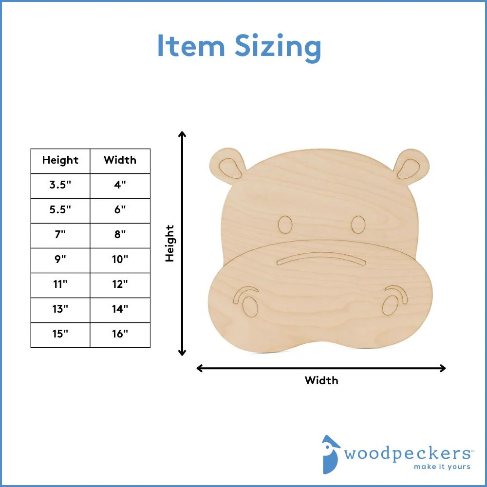 Wood Hippo Cutout - Image 4