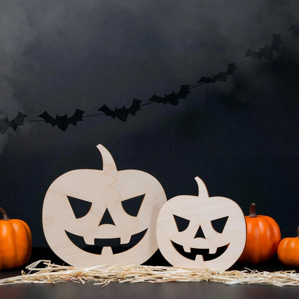 Wood Jack o’ Lantern Cutout - Image 2