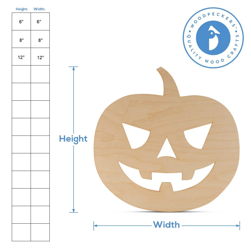 Wood Jack o’ Lantern Cutout - Image 4