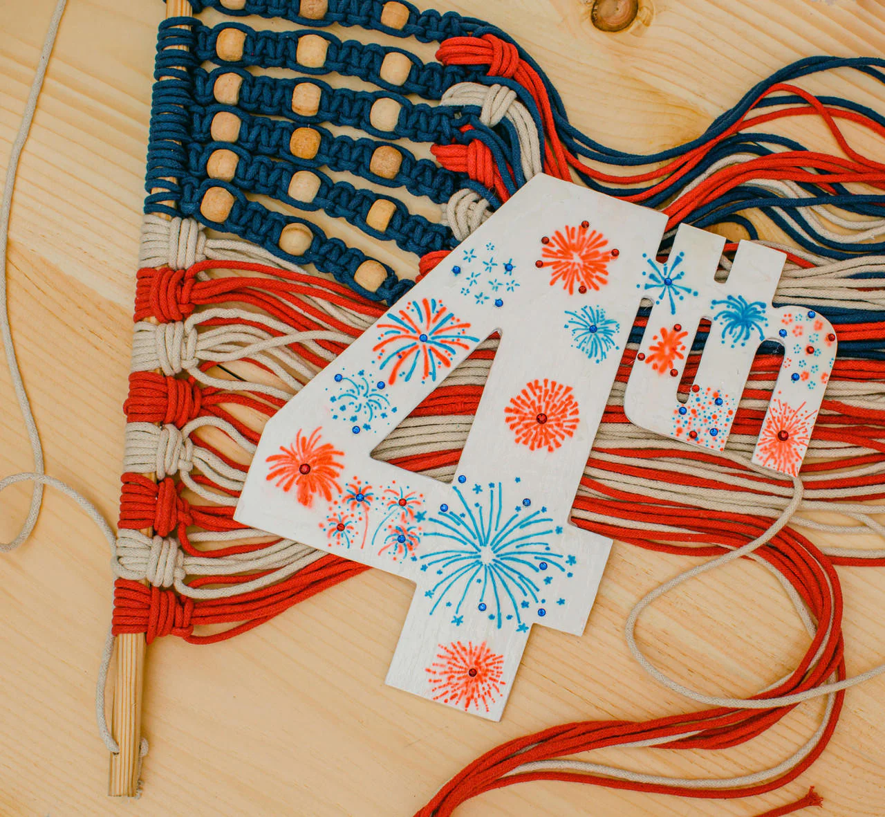 Wood July Fourth Cutout - Image 2