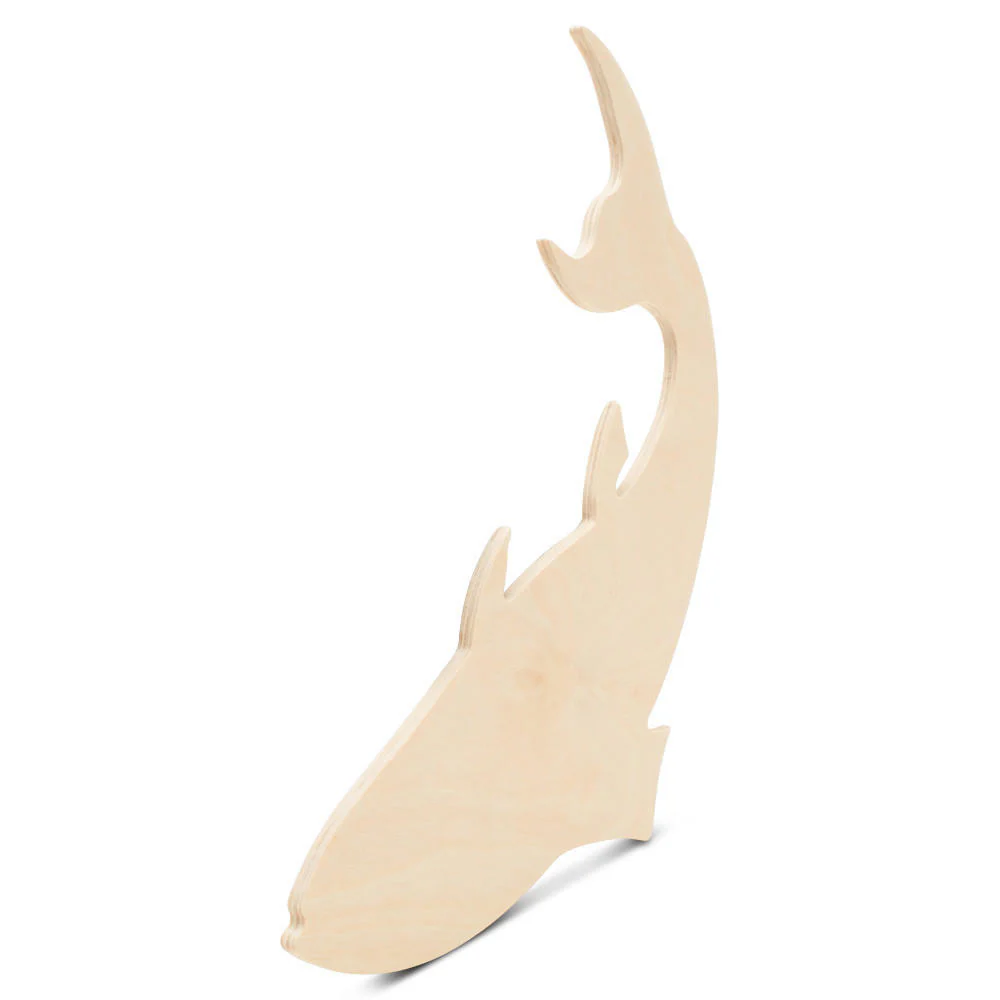 Wood Leaping Fish Cutout, 11" - Image 3