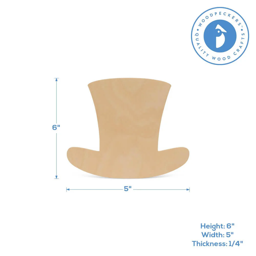 Wood Leprechaun Hat Cutout Small, 5" x 6" - Image 4