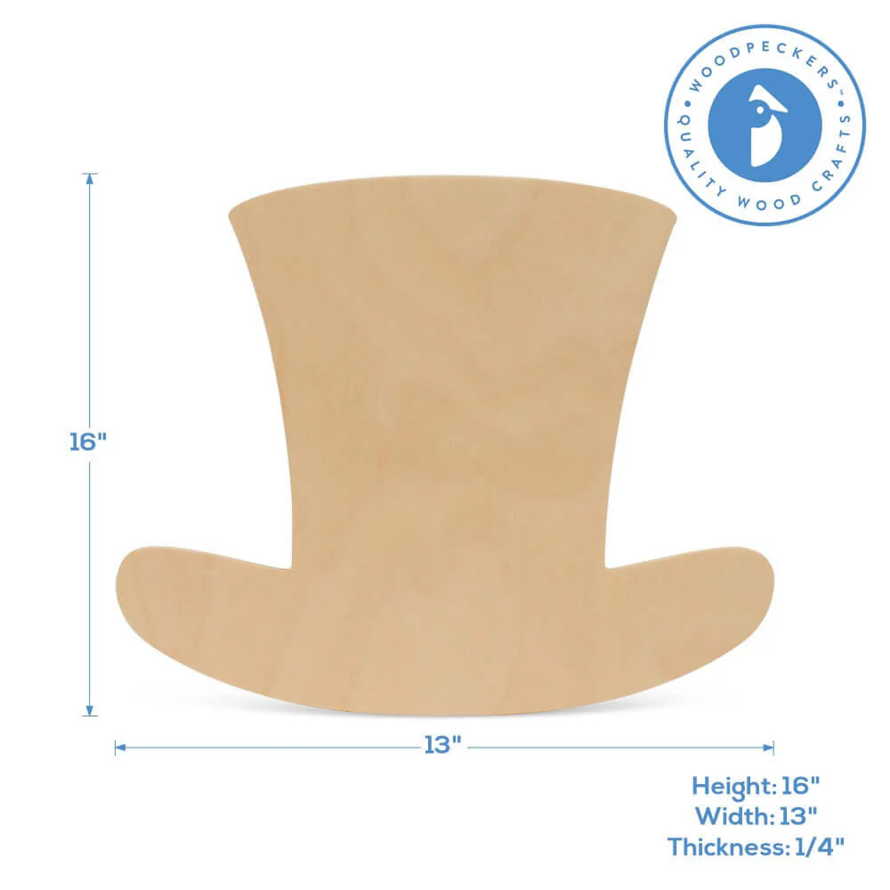 Wood Leprechaun Hat Extra Large, 13" x 16" - Image 4