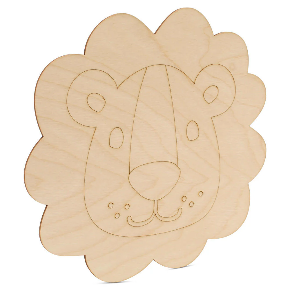 Wood Lion Cutout - Image 2
