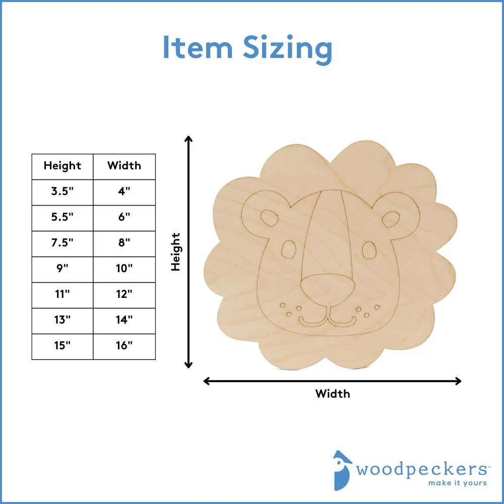 Wood Lion Cutout - Image 4