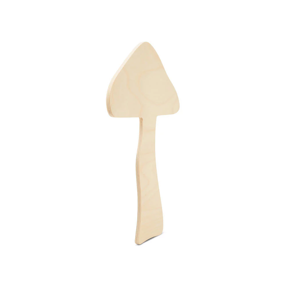 Wood Mushroom Cutout, 6" - Image 2