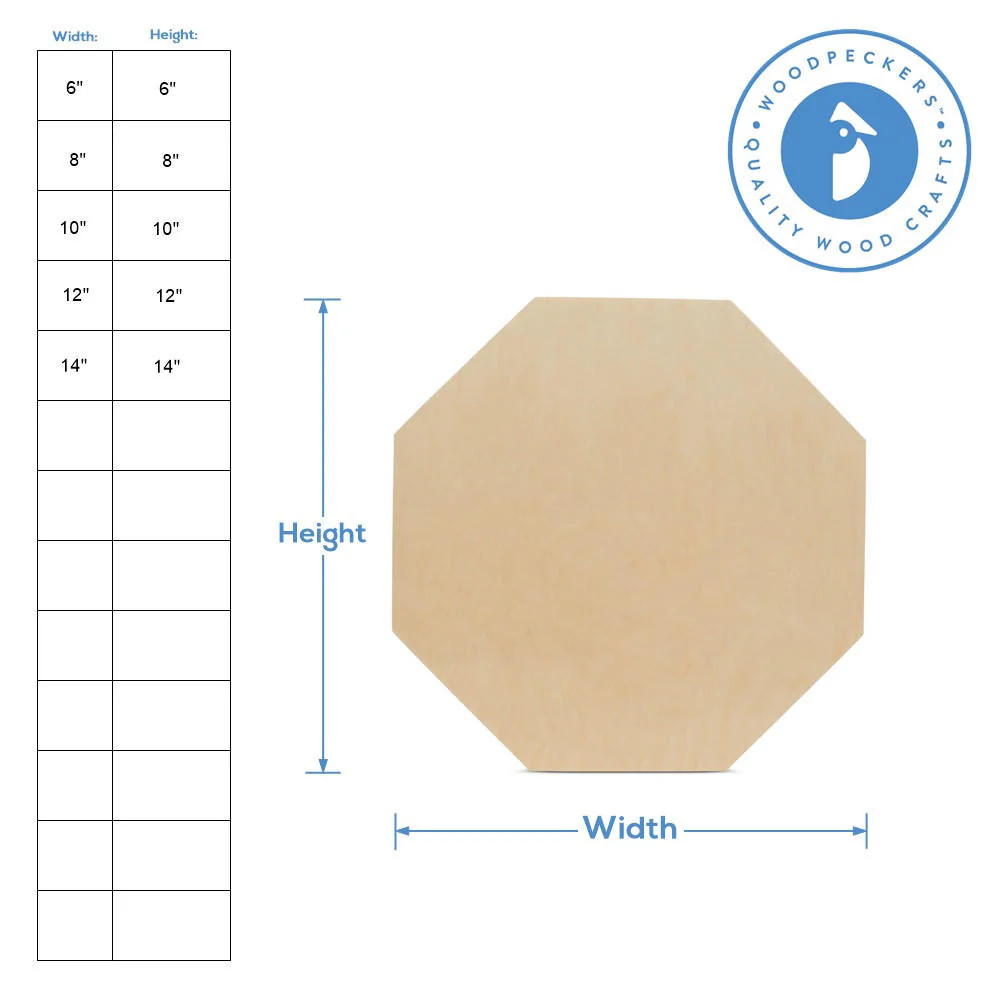 Wood Octagon Cutout - Image 3