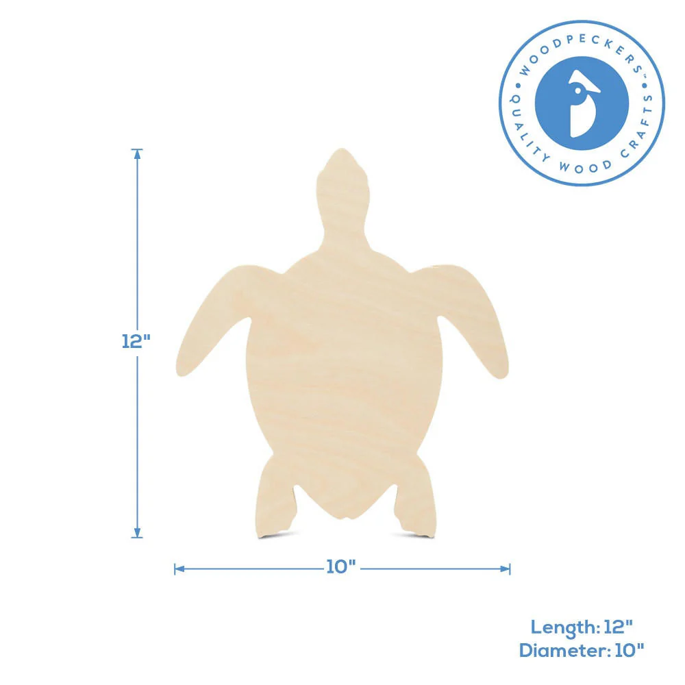Wood Turtle Cutout, 12" - Image 5