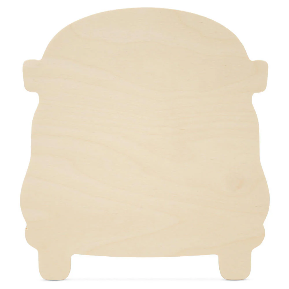 Wood VW Bus Cutout, 8"