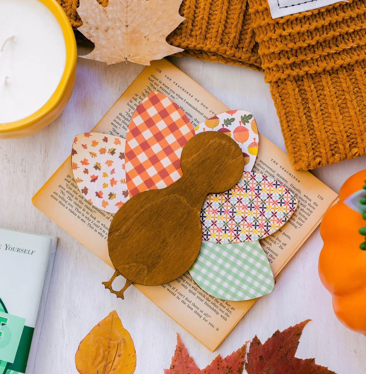 Wood Whimsical Turkey Cutout Large, 12" x 13" - Image 2